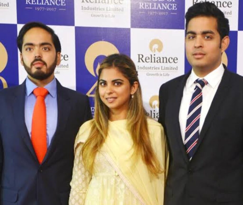 mukesh ambani's children photo