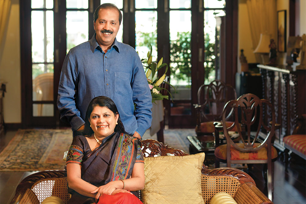 falguni nayar with husband